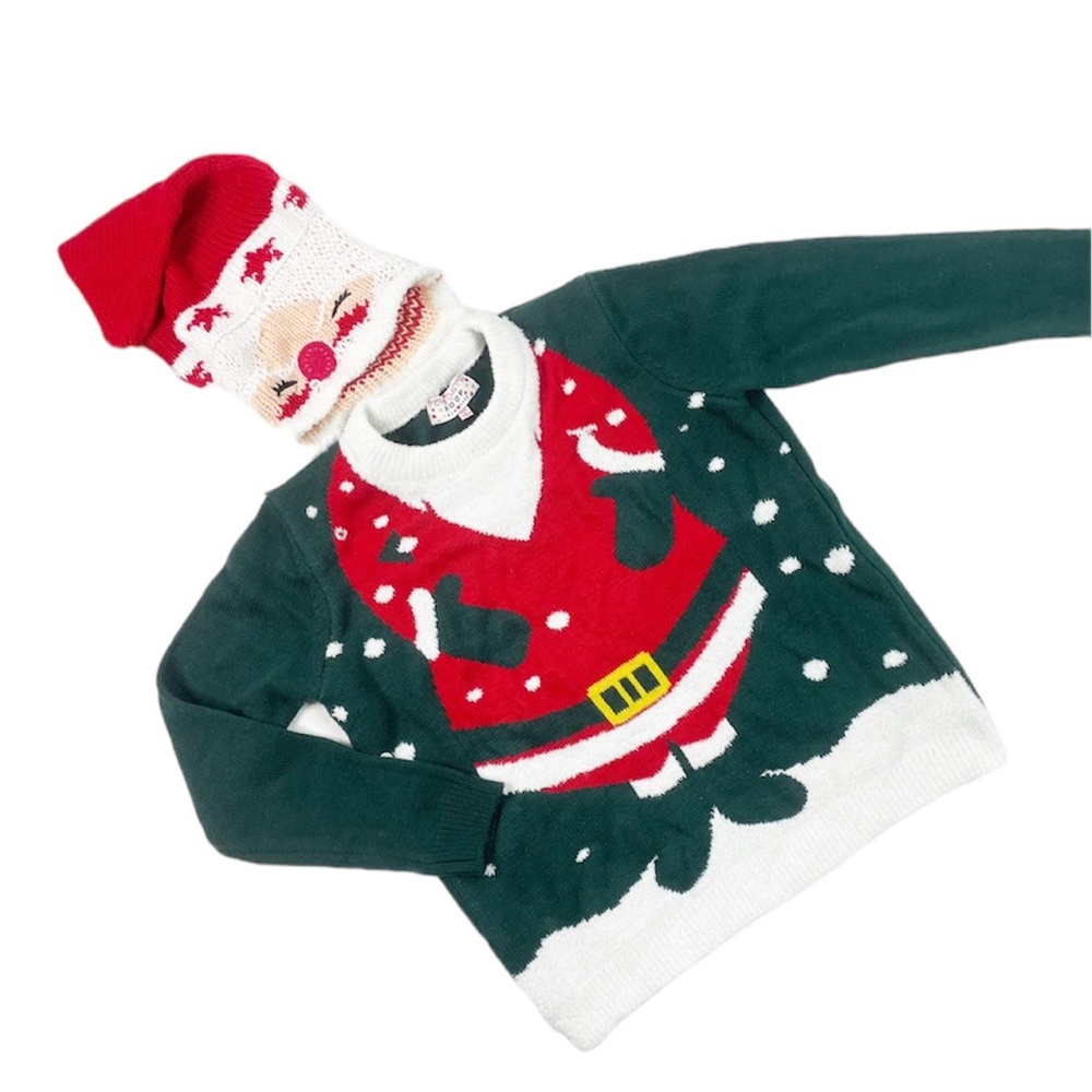 Santa Christmas Sweater and Hat
